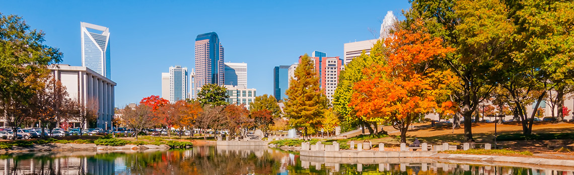 Charlotte, North Carolina in autumn