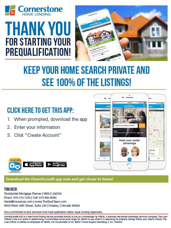 Home Scout Flyer - Click here to view our home search website.